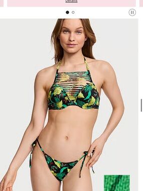 VS Archives Swim Sexy Tee High-Neck Push-Up Bikini Top
